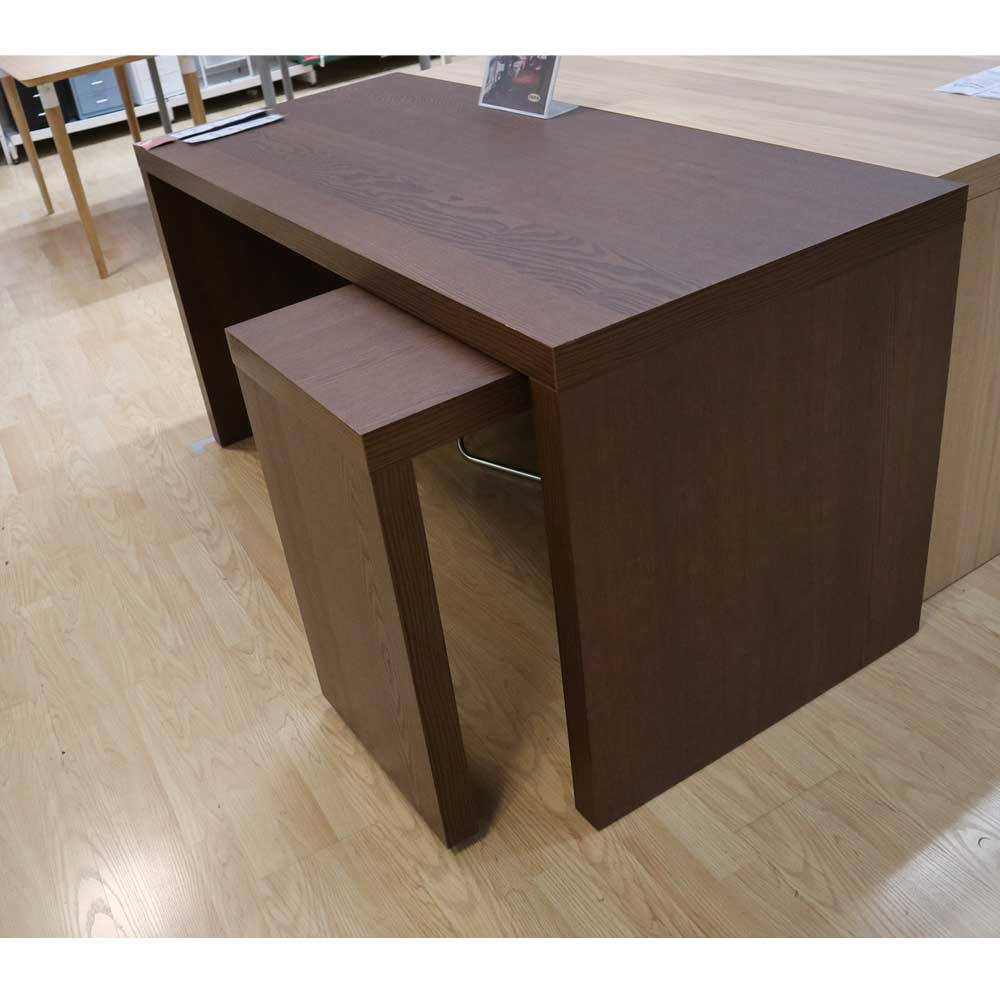 Malm desk brown stained ash veneer discount